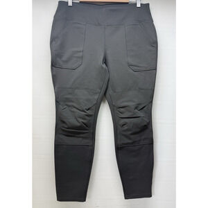Carhartt Pants Womens Large Gray BN2482-W Force Fitted Work Leggings Pockets